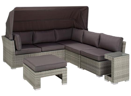 Loungegarnitur Bahama - Hellgrau/Grau, MODERN, Glas/Kunststoff (215/199cm) - Luca Bessoni Loungegarnitur Bahama - Hellgrau/Grau, MODERN, Glas/Kunststoff (215/199cm) - Luca Bessoni