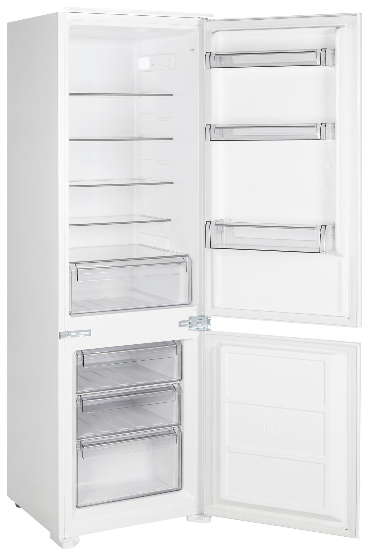 Kühl-Gefrier-Kombination Ekhbmfsse - Weiß, Basics, Glas/Kunststoff (54,0/178/54cm) - Mican