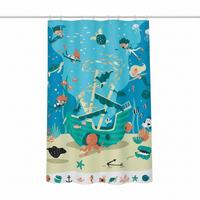 Duschvorhang in Mutlicolor Textil/Mischgewebe - Multicolor, Basics, Textil (180/200cm) - Spirella