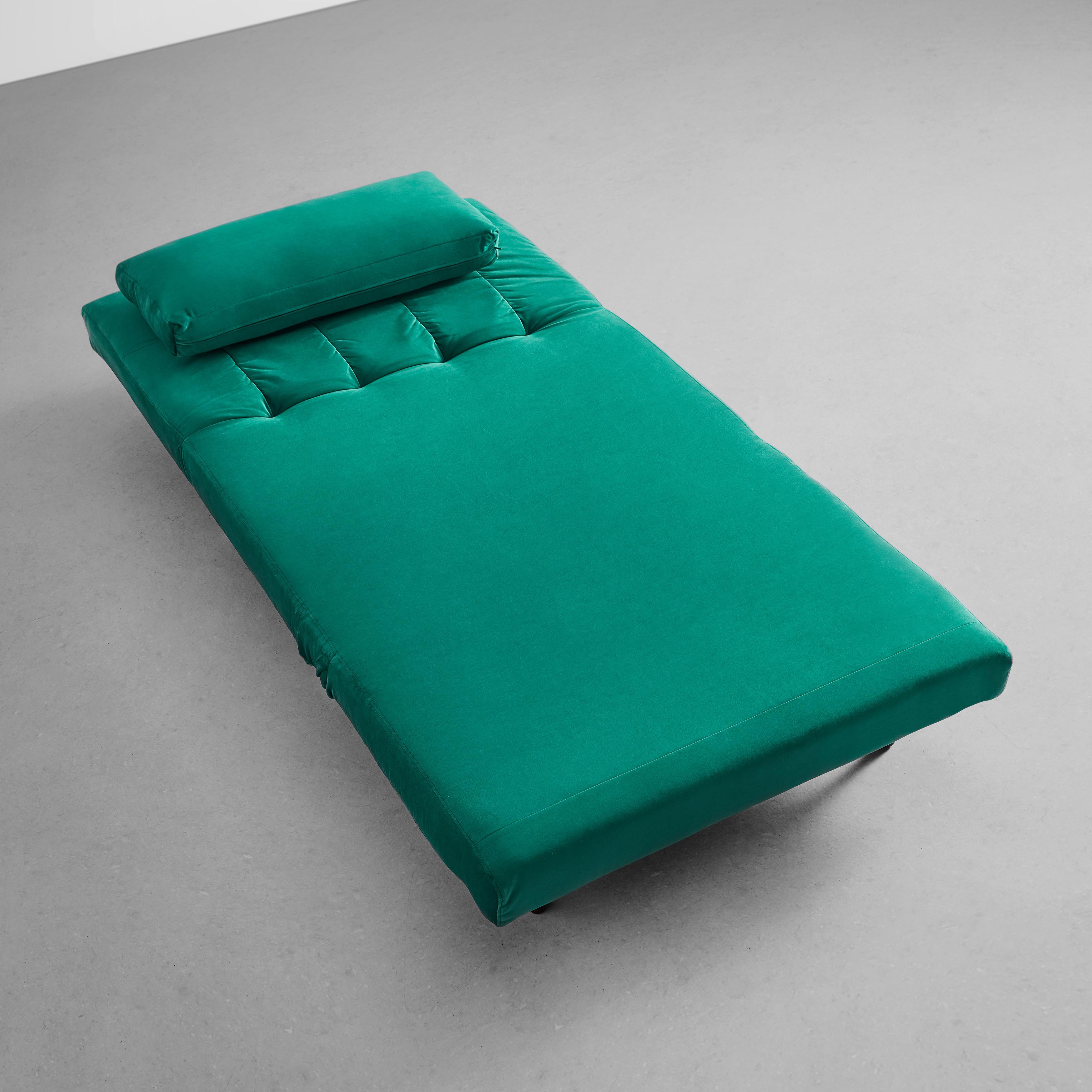 Rozkladacie kreslo Levin - zelené - zelená/prírodná farba, Modern, drevo/textil (103/94/82cm) - P & B