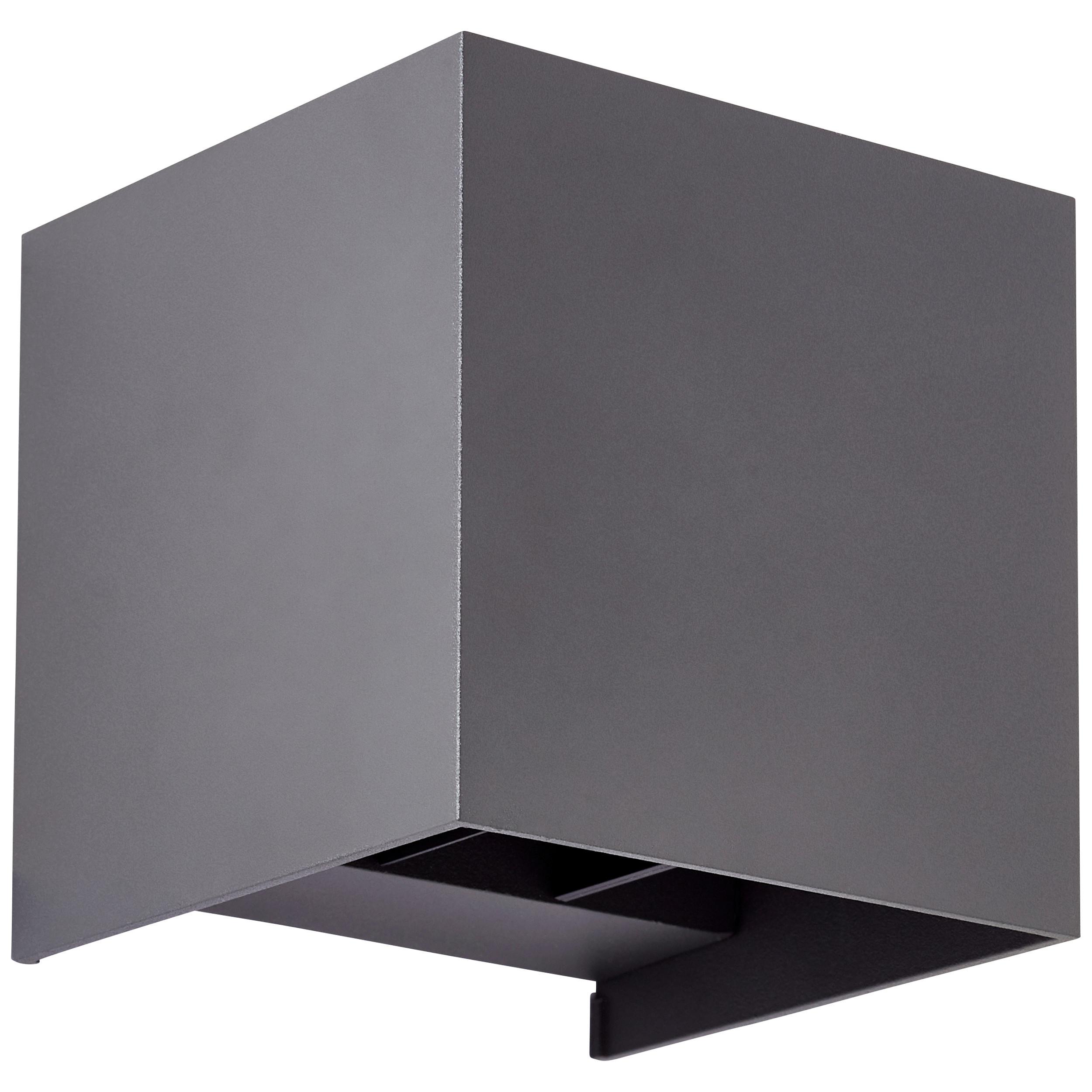 Wandleuchte G90961a63 Hilly - Dunkelgrau, Basics, Glas/Metall (10/10/10cm) - Brilliant