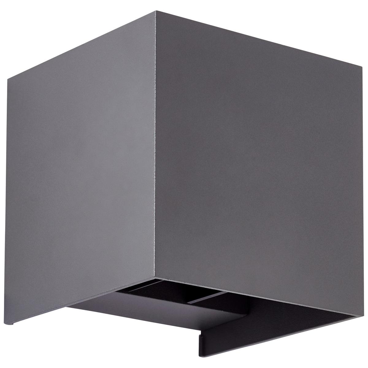 Wandleuchte G90961a63 Hilly - Dunkelgrau, Basics, Glas/Metall (10/10/10cm) - Brilliant