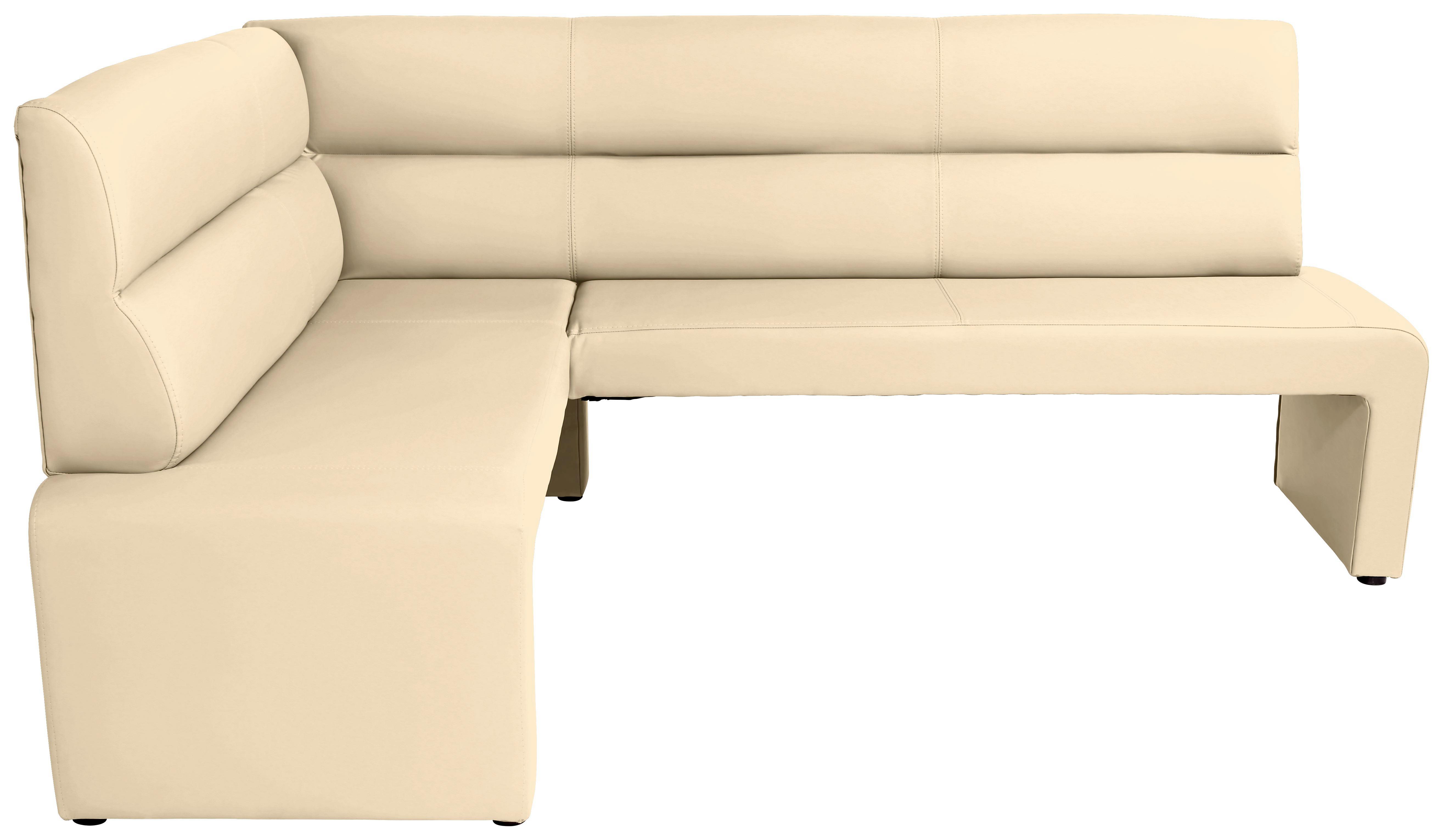 Eckbank Valentina - Beige/Grau, KONVENTIONELL, Holzwerkstoff (160/200cm)