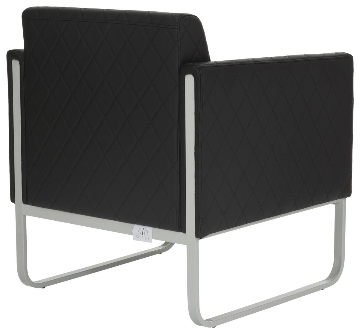 Sessel Aruba Step Schwarz - Hellgrau/Schwarz, MODERN, Textil (67/78/71cm) - MID.YOU