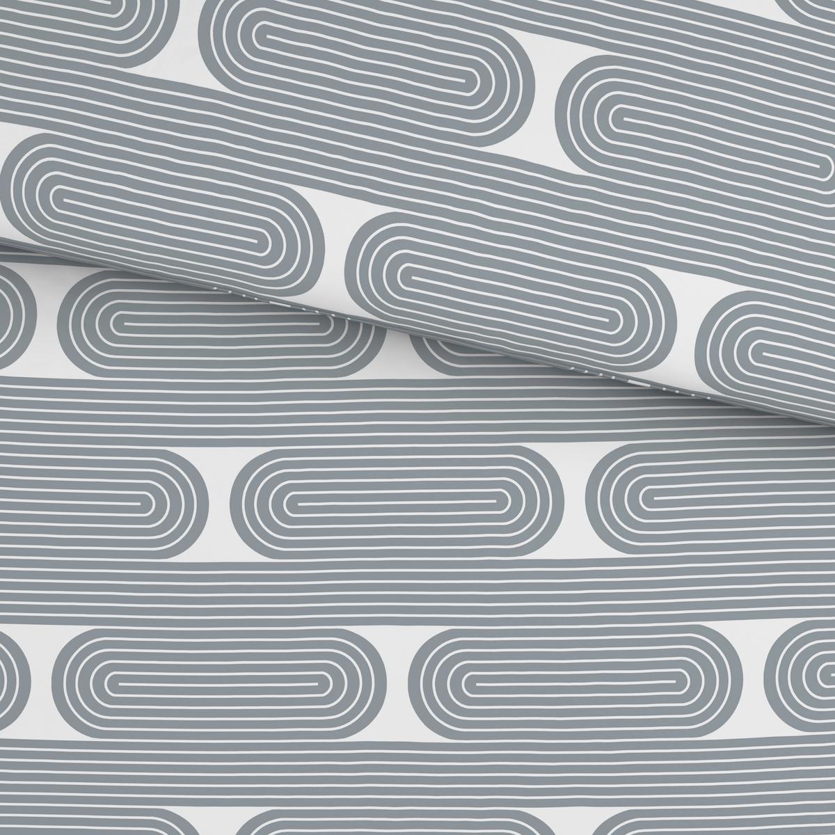 POVLEČENÍ RETRO - bílá/modrá, Moderní, textil (140/200cm) - Mömax
