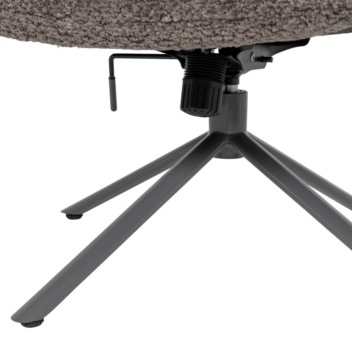 SESSEL Soren Braun B: 73cm - Braun, MODERN, Textil/Metall (73/82/62cm) - Livetastic