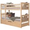 Etagenbett Sammy Kiefer Massiv inkl. Bettkasten + Leiter - Naturfarben, MODERN, Holz (90/200cm) - MID.YOU