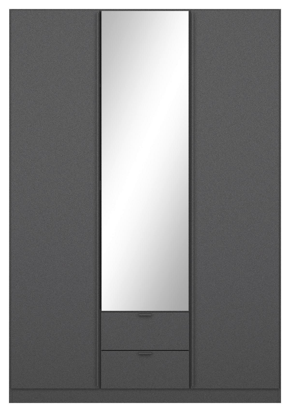 DREHTÜRENSCHRANK Style-Up Grau B: 136cm - Grau, MODERN, Holzwerkstoff (136/197/54cm) - Rauch Möbel