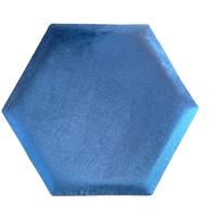 čalouněný panel 2ks, 36x34cm hexagon, tmavě modrá - tmavě modrá, Basics, textil (36/34cm) - MID.YOU