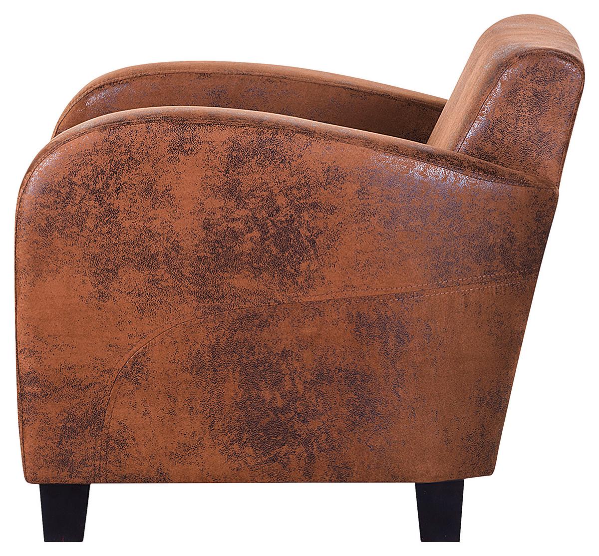 Sessel Antis Braun B: 92 cm - Dunkelbraun/Braun, Design, Textil (92/80/89cm) - Livetastic