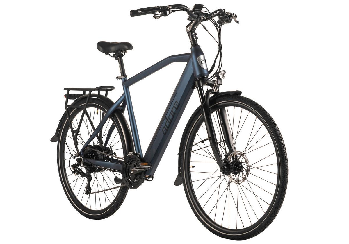 E-trekkingbike 28 Zoll Dunkelblau Matt - Dunkelblau, LIFESTYLE, Metall (180/70/100cm)