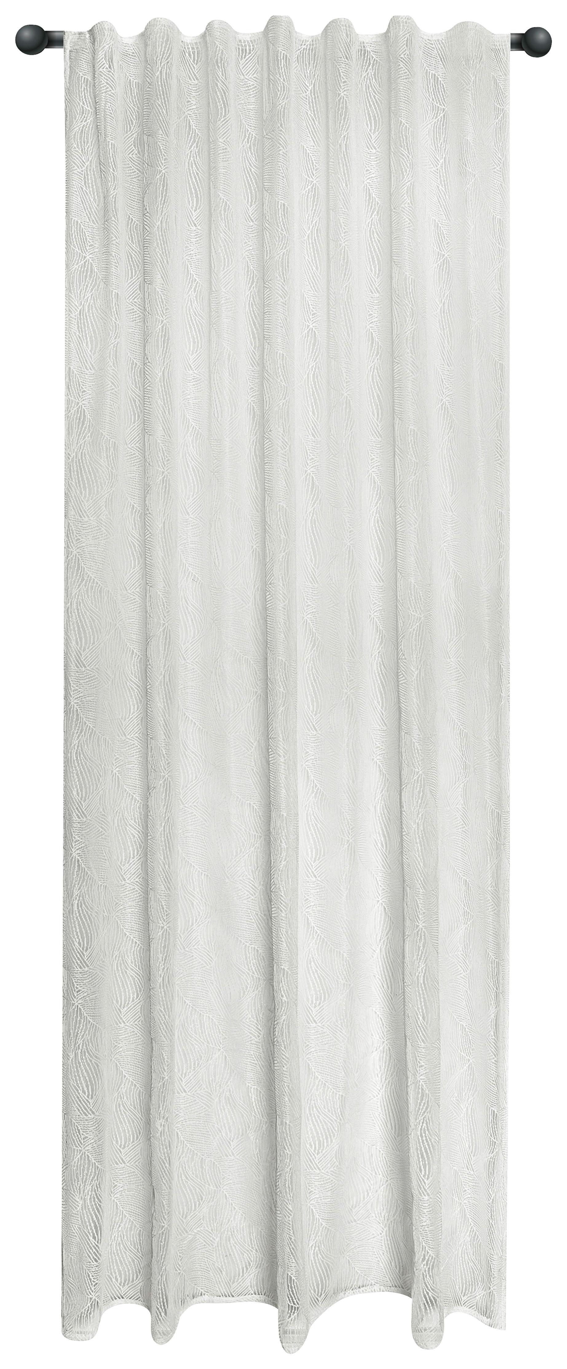 Fertigvorhang Brigitta - Weiß, ROMANTIK / LANDHAUS, Textil (140/245cm) - James Wood