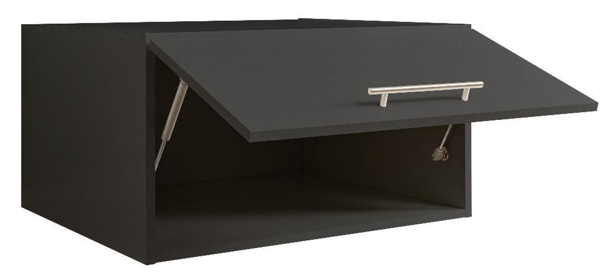 Zavěsní skřiňka do prádelny antracitová - bílá/antracitová, Basics, kompozitní dřevo (67,5/38/67,5cm)
