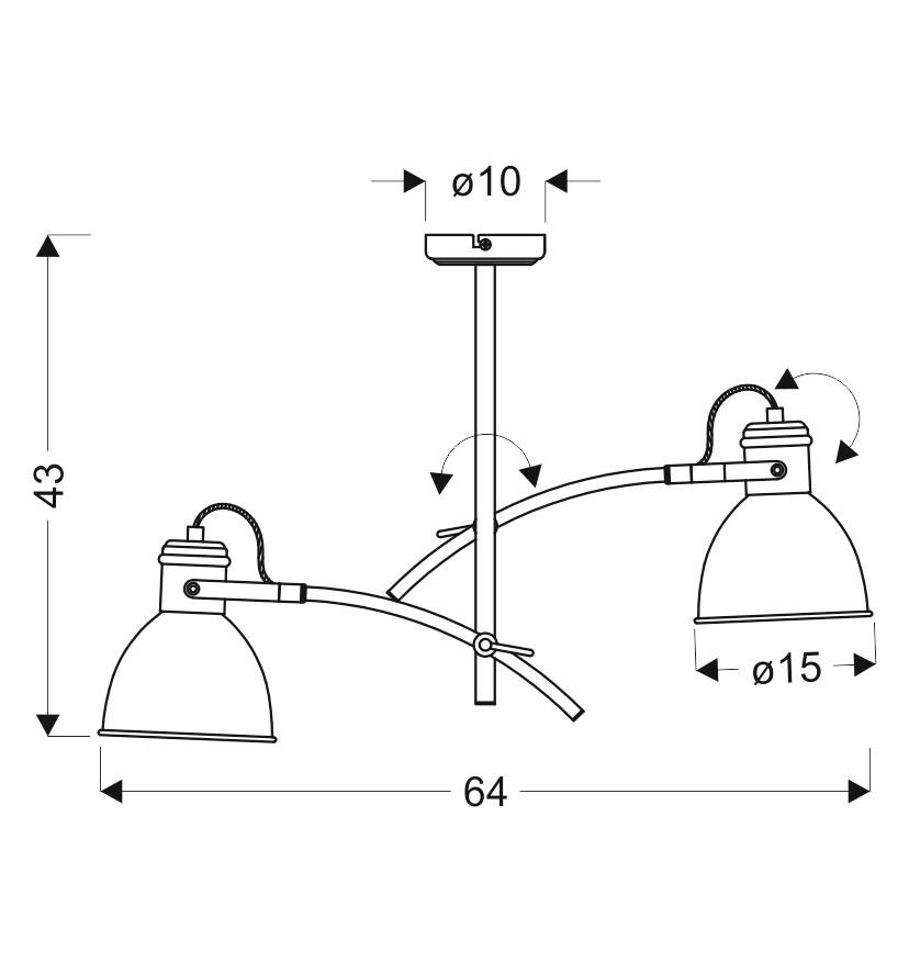 Hängeleuchte 32-72054 - Basics, Metall (15/64/43cm)