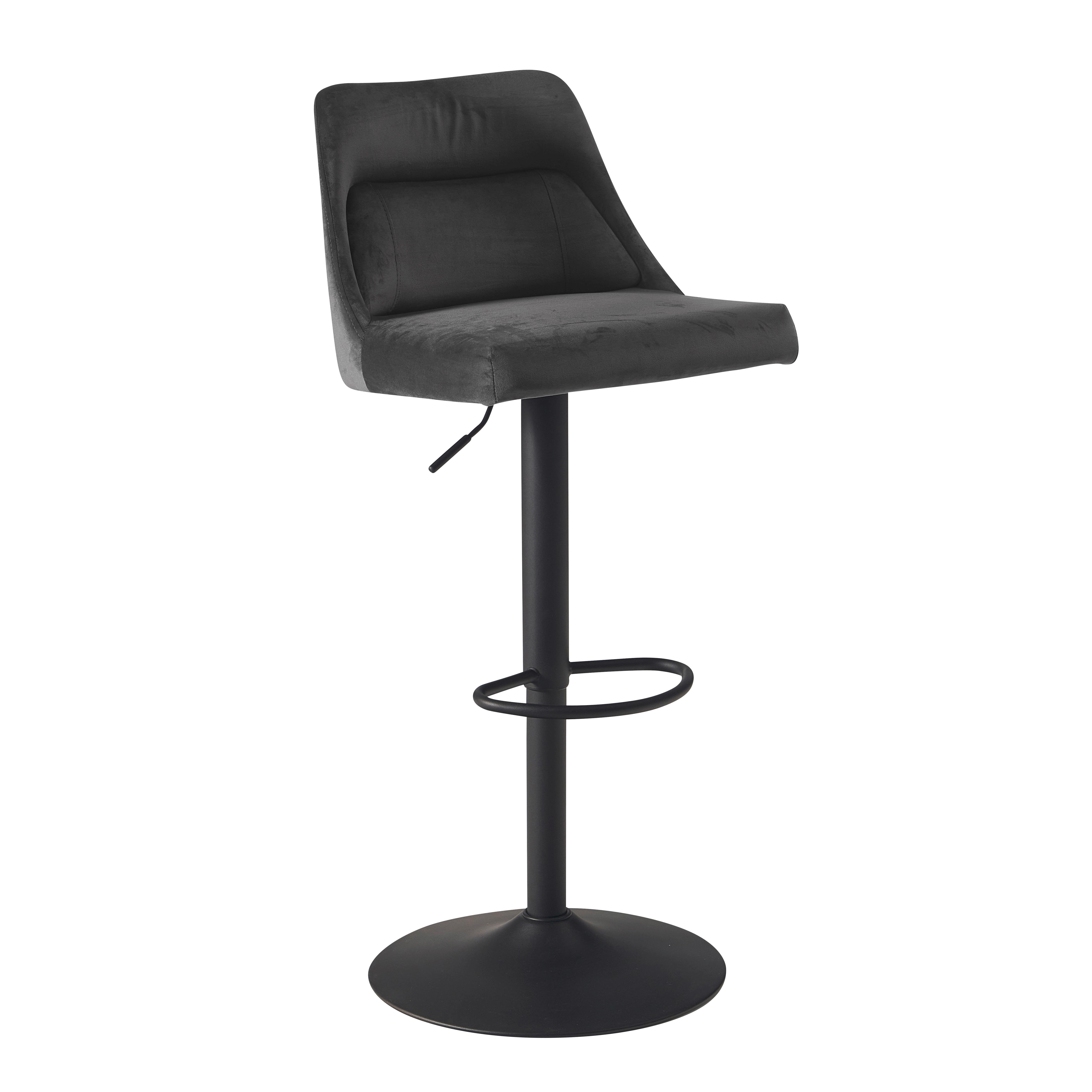 Barhocker Grau, B: 45 cm