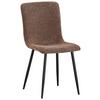 Esszimmerstuhl Narvik Braun Echtholz Beine - Schwarz/Braun, MODERN, Holz/Textil (43/86/54,5cm) - MID.YOU