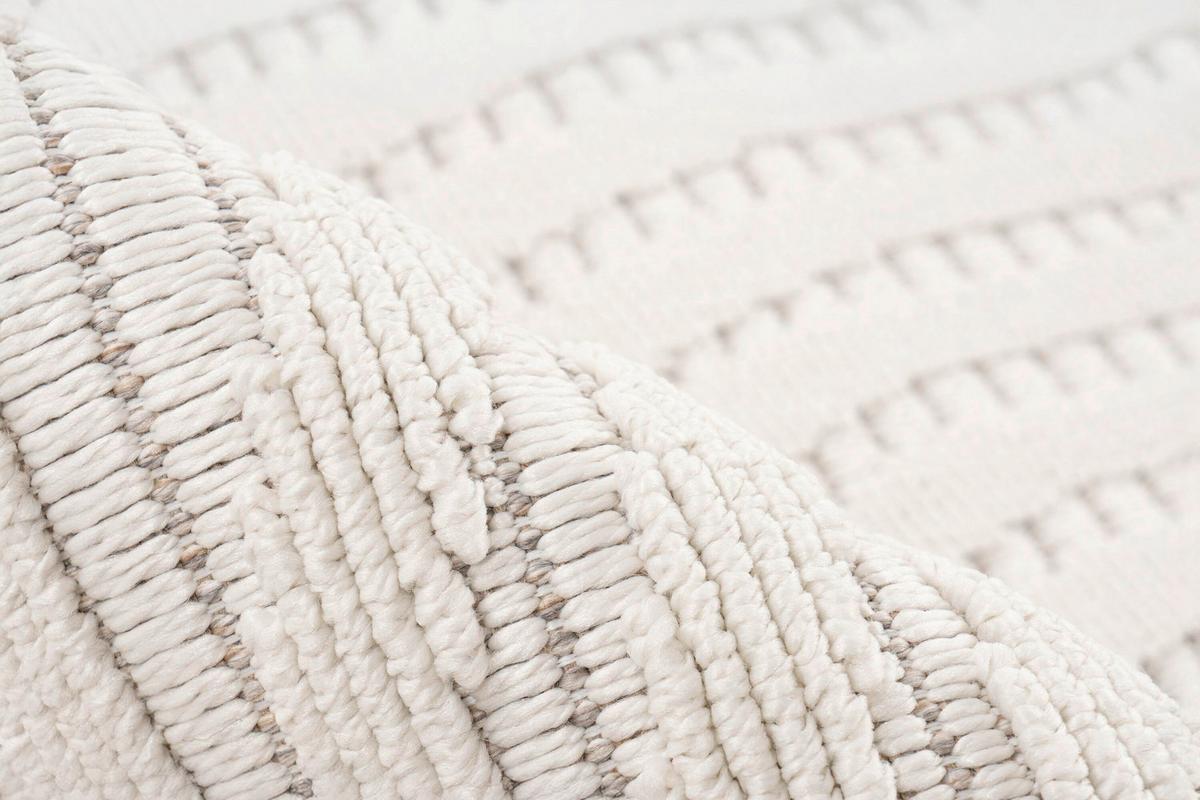 Flachwebteppich Elfenbein, Bxl: Ca. 160x230 Cm - Elfenbein, Basics, Textil (160/230cm) - Kayoom