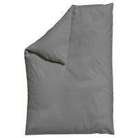 Bettdeckenbezug Knitted Jersey 135-140x200cm Grau - Grau, Basics, Textil (135-140/200cm) - Schlafgut