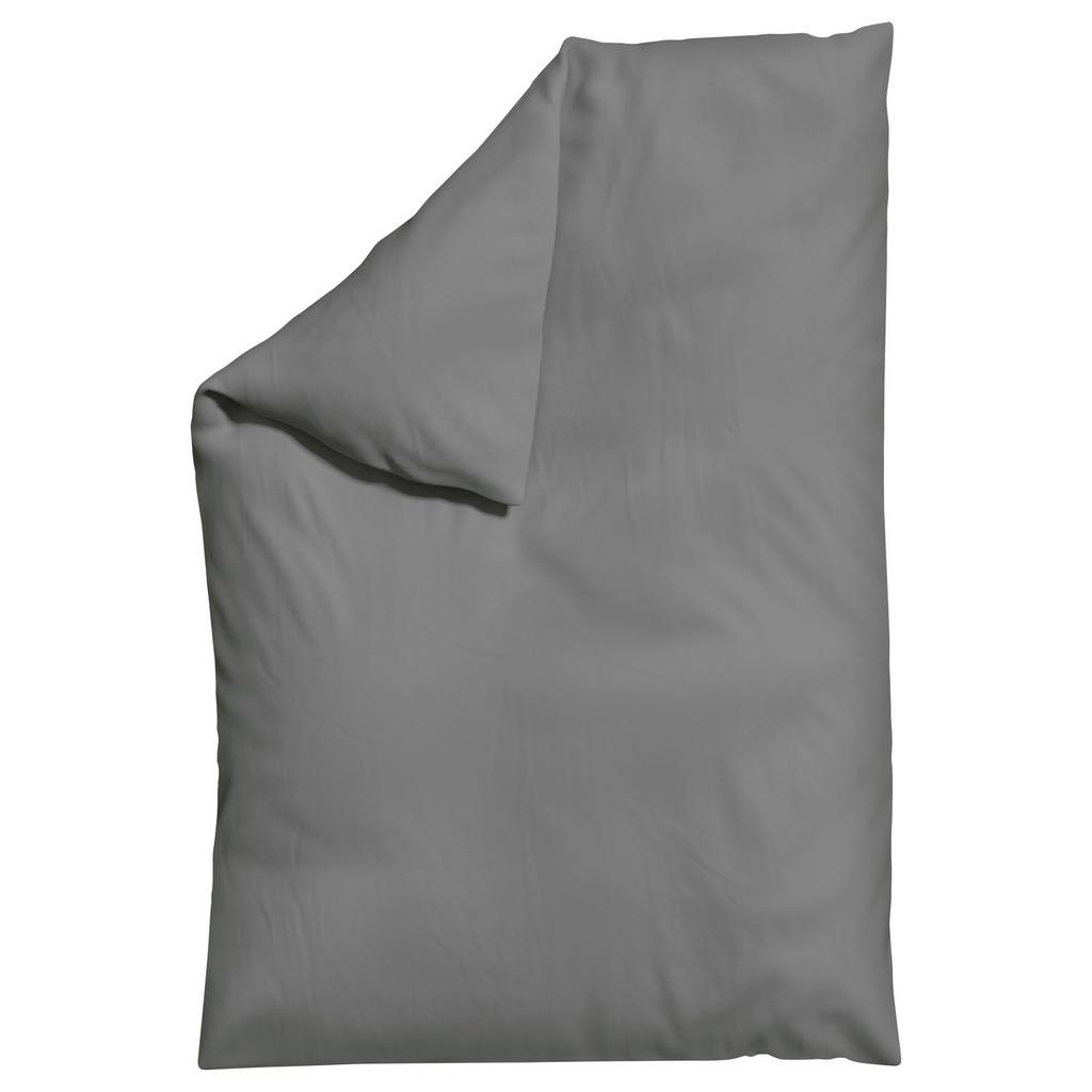 Bettdeckenbezug Knitted Jersey 135-140x200cm Grau