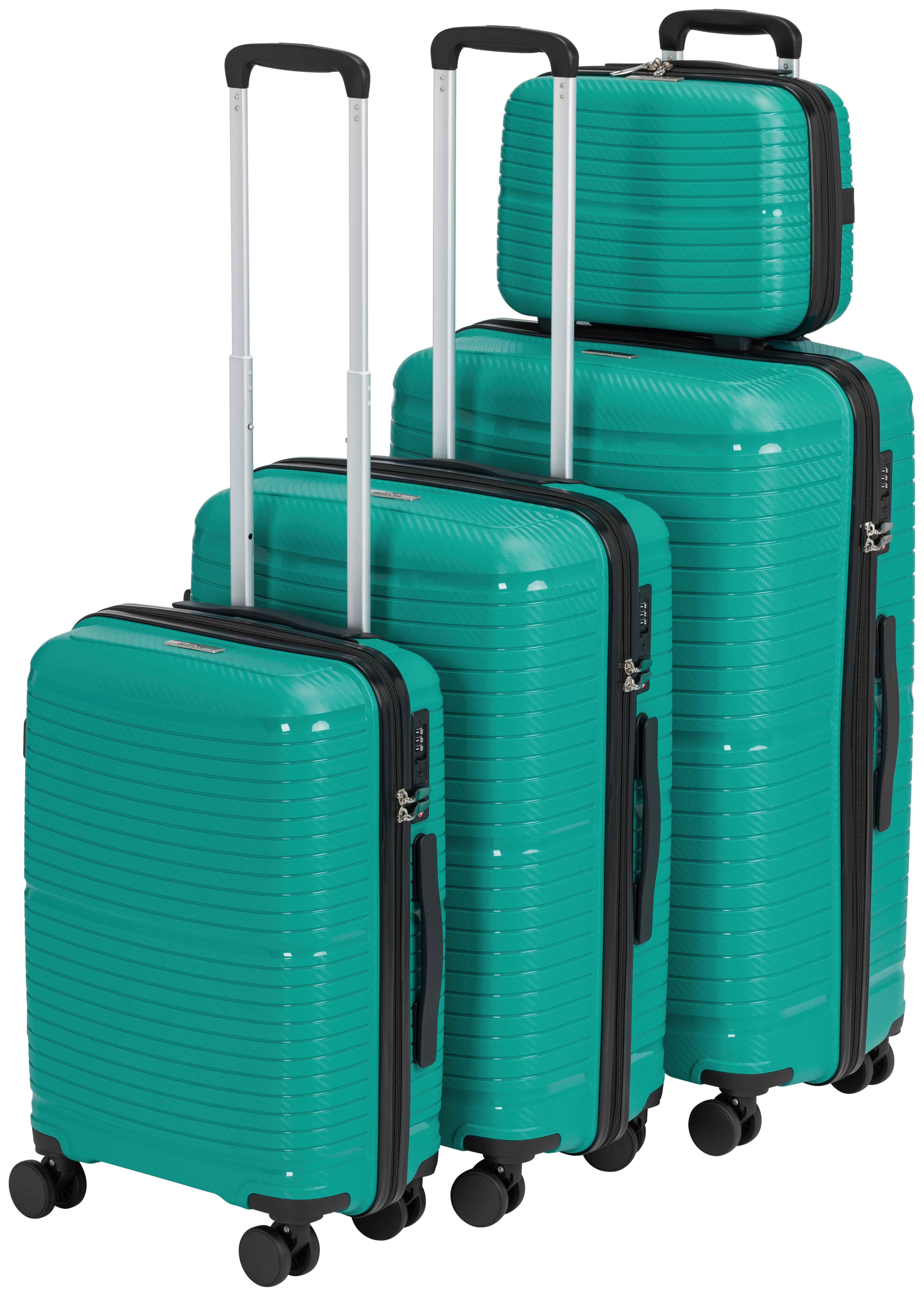 Reisekofferset Erika - Blau, KONVENTIONELL, Kunststoff/Textil - Luca Bessoni