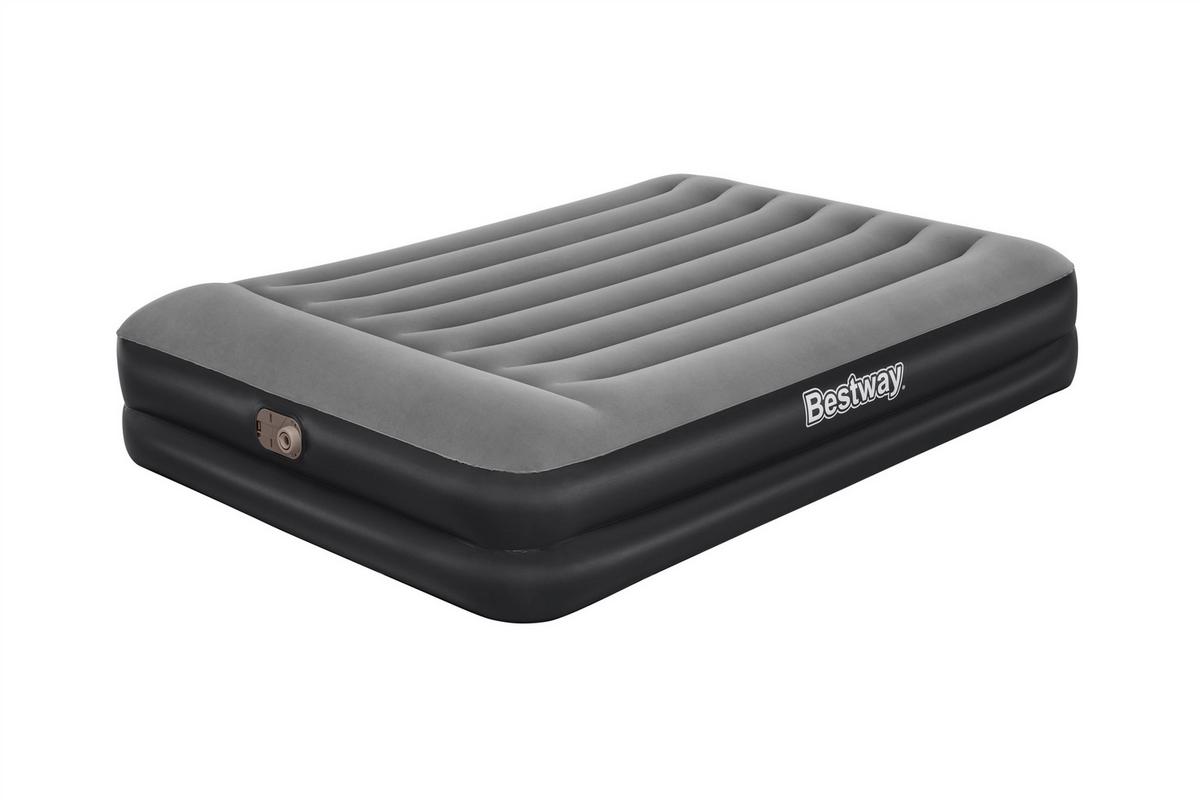 Luftbett Kimi Lbh: 203x152x46 Cm Mit Pumpe, Max. 300 Kg - Schwarz/Grau, Kunststoff (203/152/46cm) - Bestway