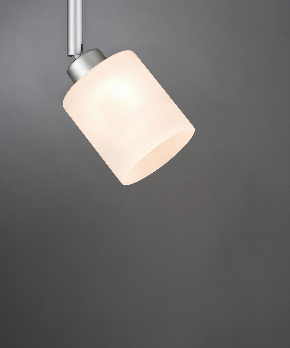 Schienensystem Urail Leuchtenschirm 60004 Weiß - Weiß, Design, Glas (7/8cm) - Paulmann