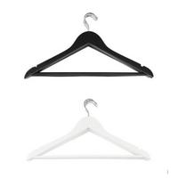 Kleiderbügel aus Holz Paul 5er-Set - Schwarz/Weiß, KONVENTIONELL, Holz/Metall (44,5/23/1,2cm) - Homezone