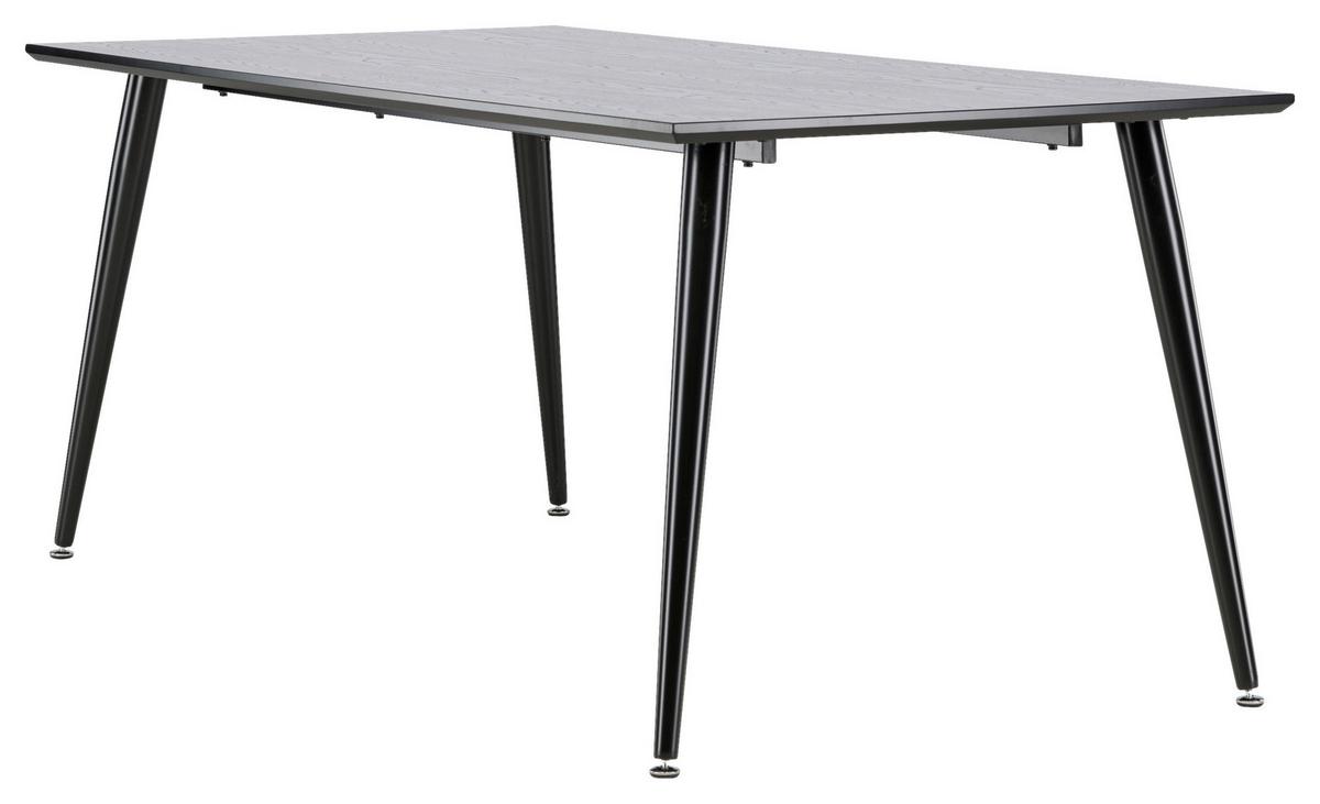 Esstisch Dipp - Schwarz, Design, Holzwerkstoff/Metall (180/90/75cm) - Livetastic