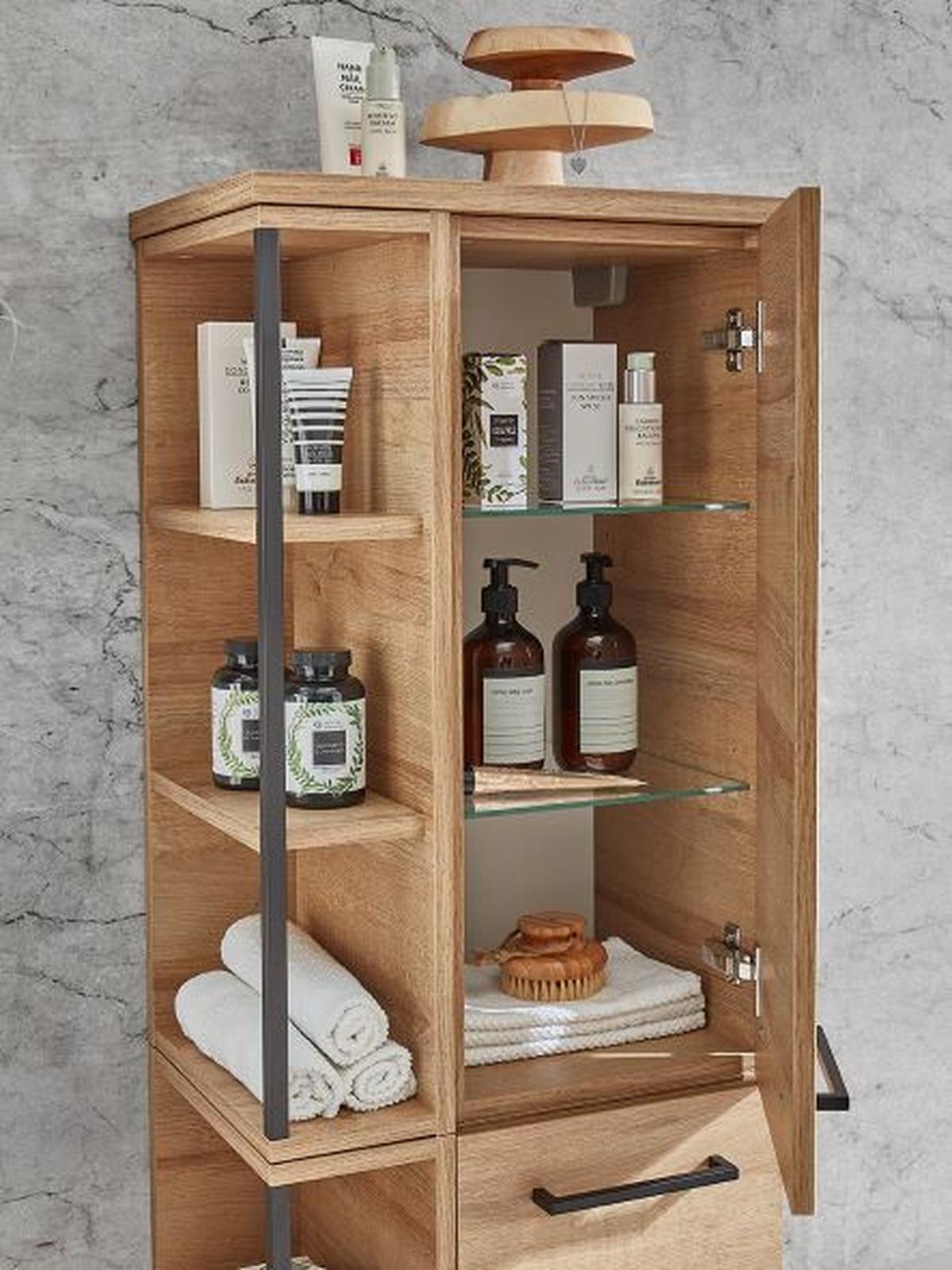 NÁSTĚNNÝ REGÁL BAVELLI -EXKLUSIV- - barvy dubu, Moderní, kompozitní dřevo (15/70/32,5cm) - Pelipal