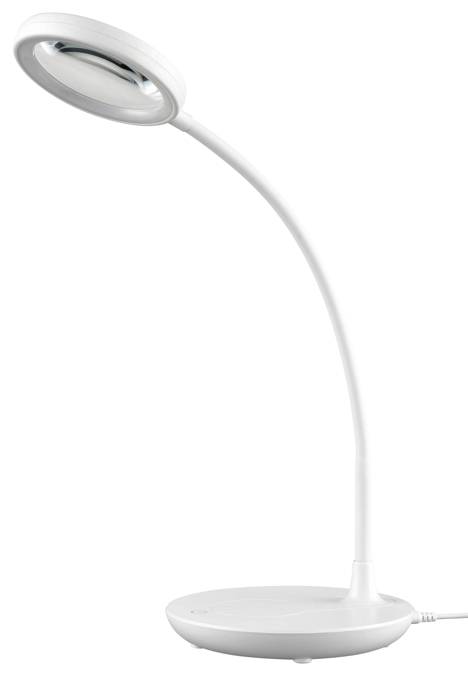 Led lampa na písací stôl Lupop max. 5 Watt, V: 52 cm - biela, Romantik / Landhaus, plast (28/52cm) - Modern Living