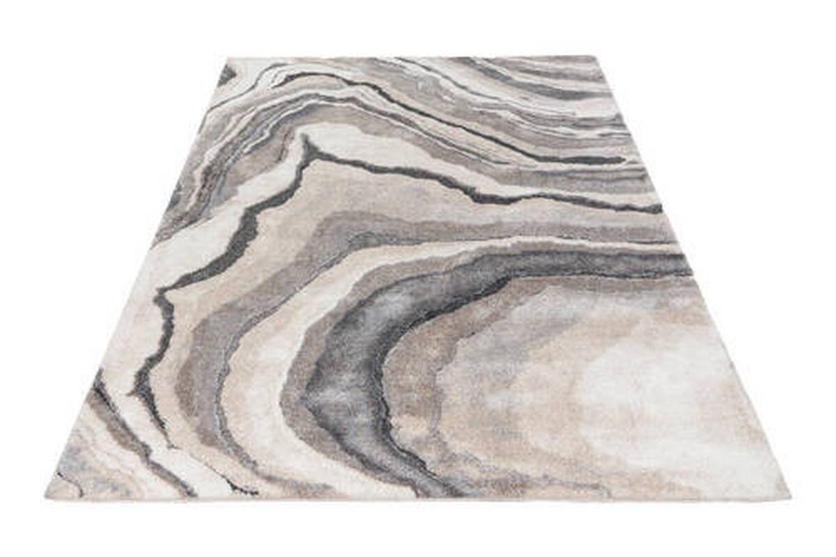 Läufer My Bologna 461 Grey 80 X 300 - Creme/Grau, KONVENTIONELL, Kunststoff/Textil (80/300cm) - Obsession