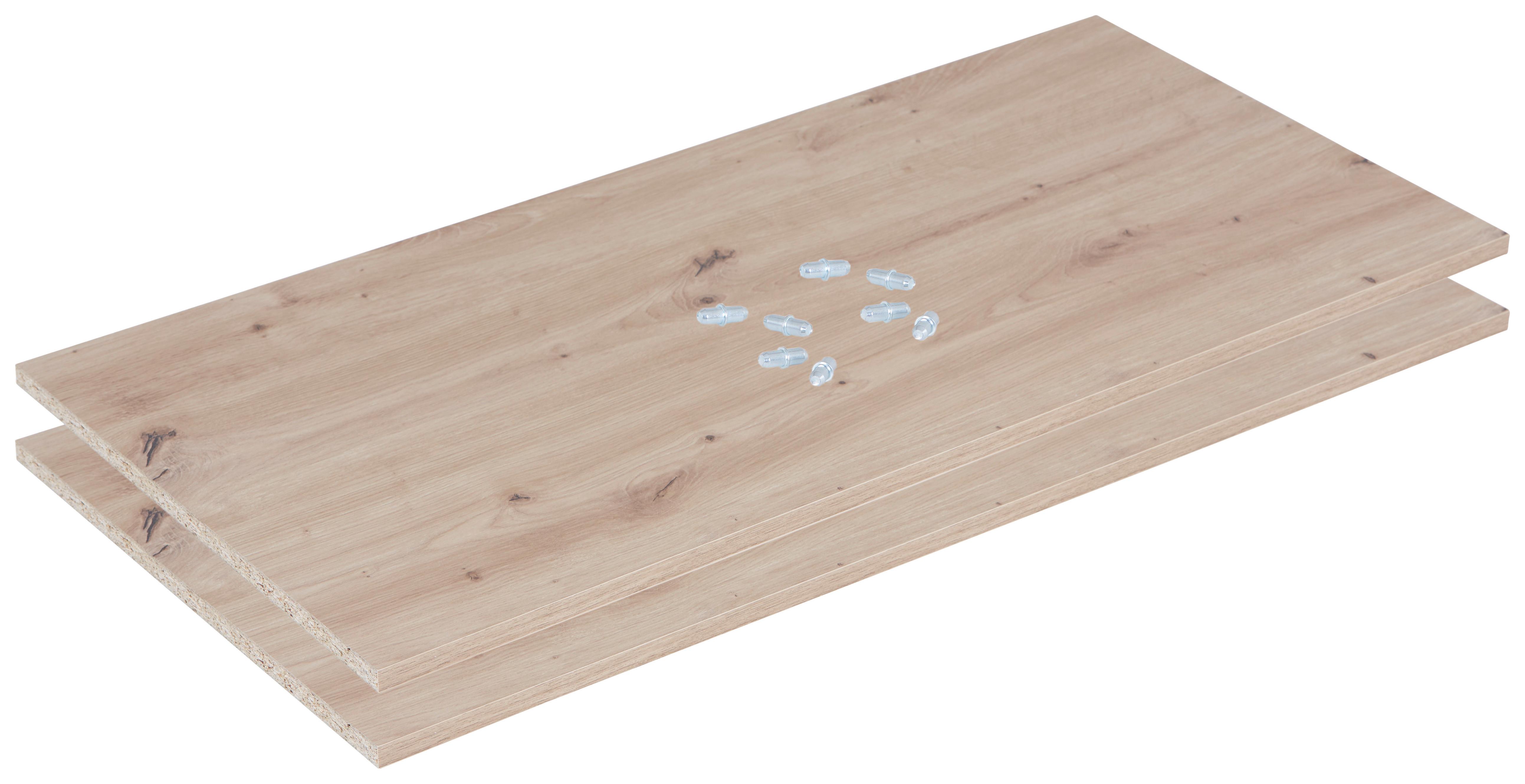 Einlegeböden Basit 2er-Set 95x45 cm - Eiche Artisan, KONVENTIONELL, Holzwerkstoff (95/1,6/45cm)