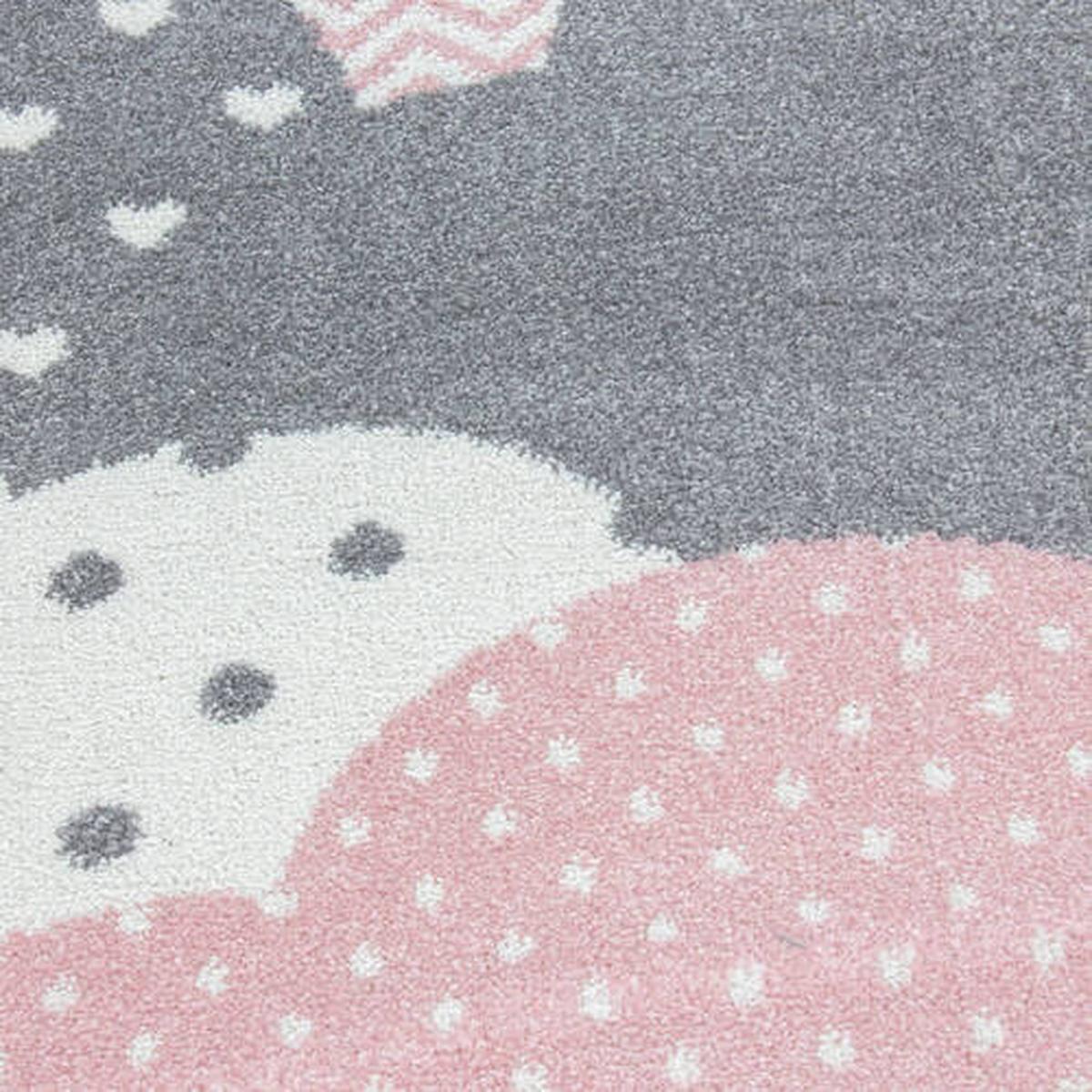 Detský koberec OBLAKY 200x290 - pink, Trend, textil (200/290cm) - Ben'n'jen