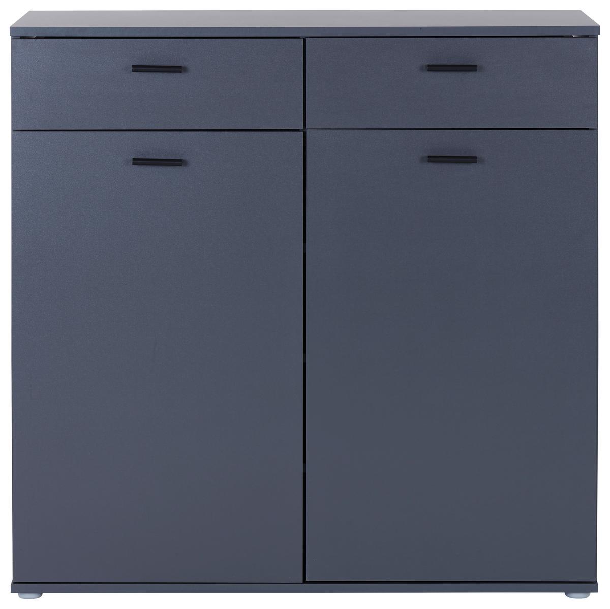 Schuhschrank Daniela Anthrazit 2-Türig B: 100 cm - Anthrazit, MODERN, Holzwerkstoff (100/100/40cm)