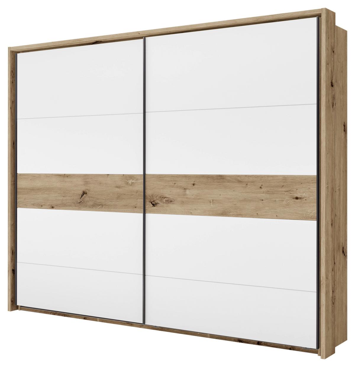 Passepartout-Rahmen Julia III Eiche Dekor für B: 280 cm - Eiche Artisan, KONVENTIONELL, Holzwerkstoff (280/230/17,5cm)