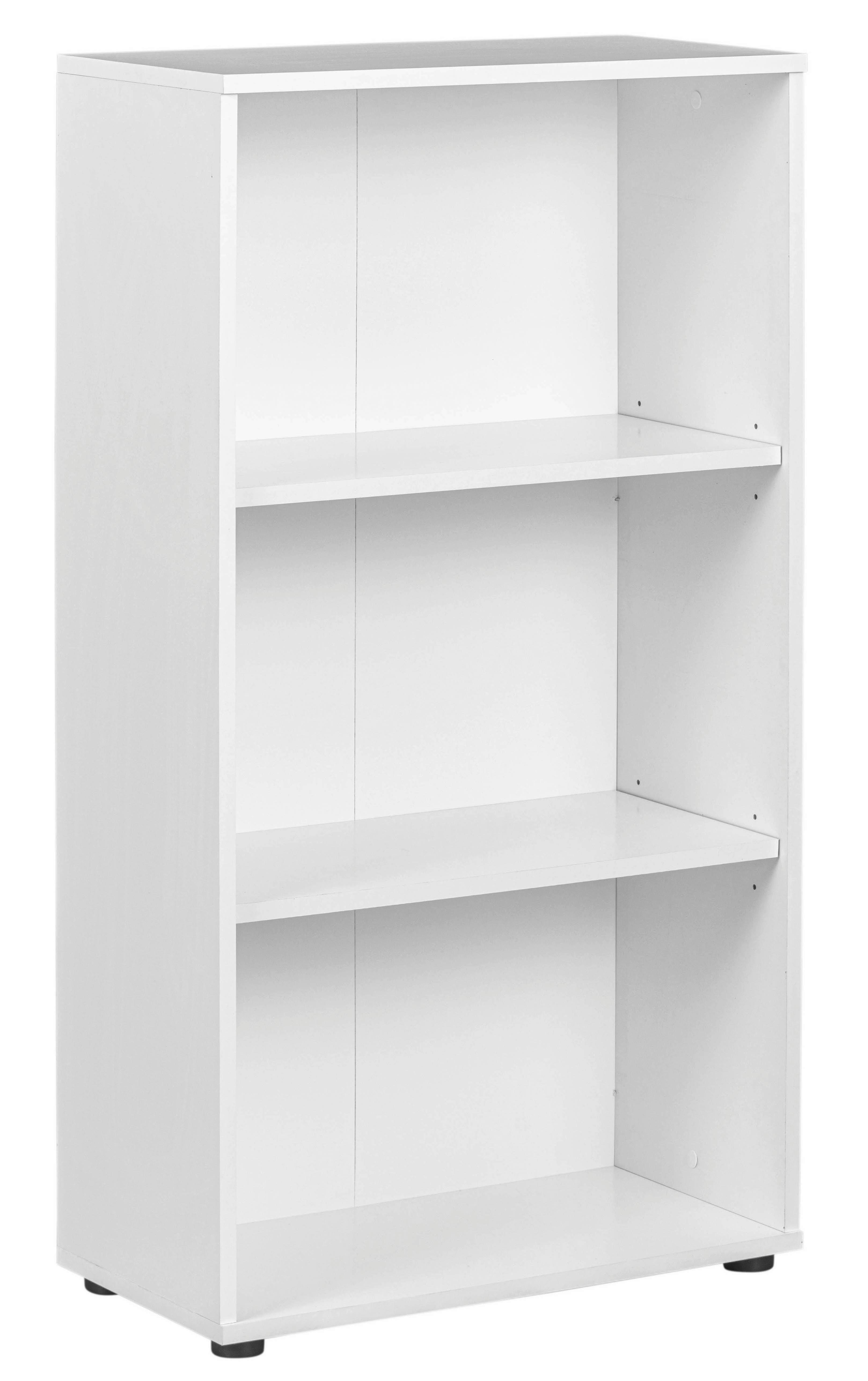 Regal Arco B 60cm, Weiß - Weiß, Basics, Holzwerkstoff (60/110/30cm) - MID.YOU