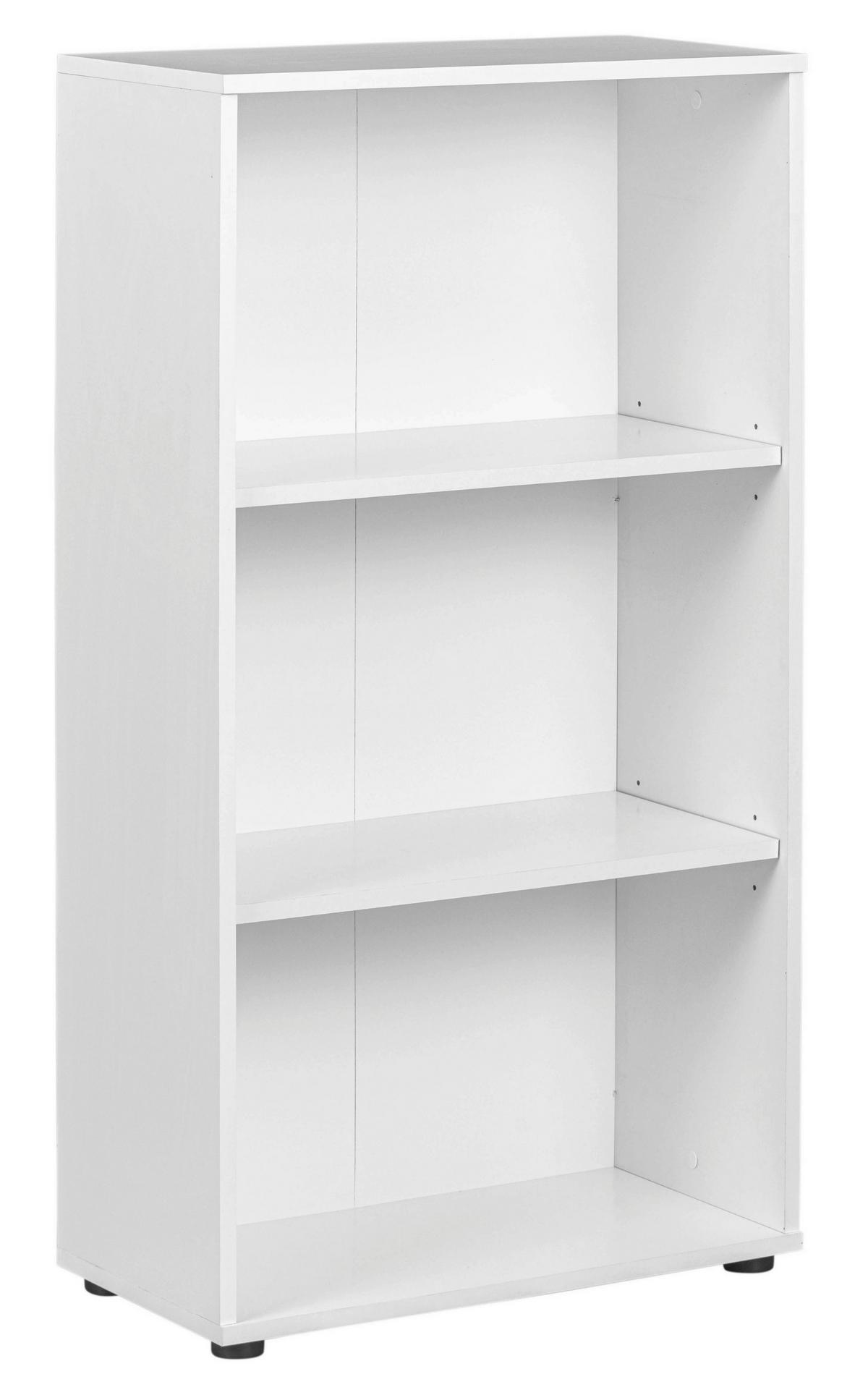 Regal Arco B 60cm, Weiß - Weiß, Basics, Holzwerkstoff (60/110/30cm) - MID.YOU