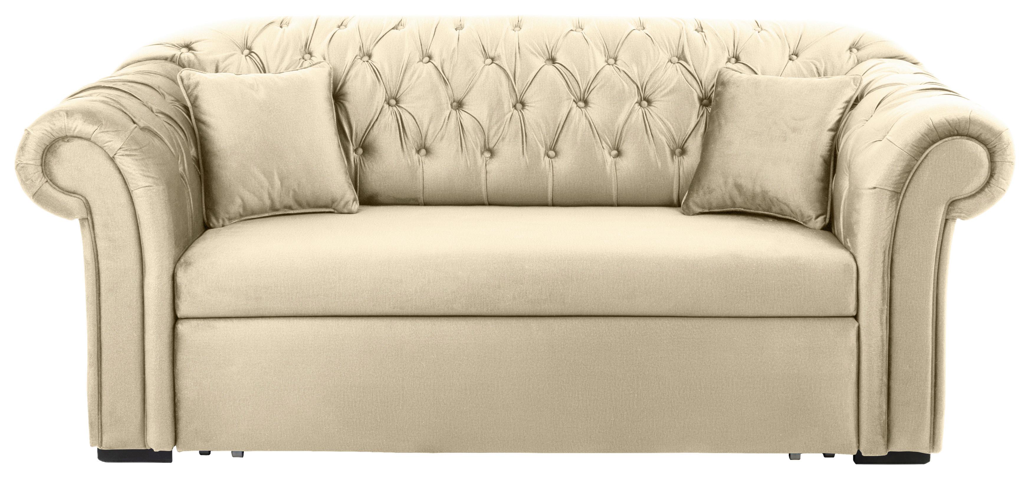 SCHLAFSOFA CUPIDO - Beige/Schwarz, Design, Textil (213/86/99cm) - MID.YOU