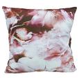 Zierkissen Nelly 45x45 cm Polyester Rosa Blumendesign - Rosa, MODERN, Textil (45/45cm) - Luca Bessoni