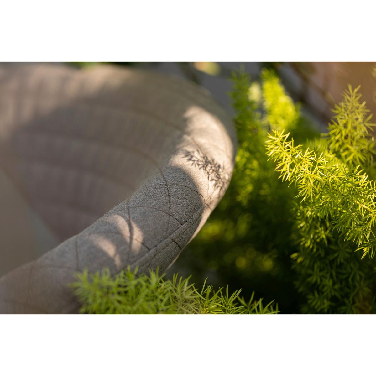 Stapelsessel Puro - Sandfarben/Anthrazit, MODERN, Textil/Metall (58/83/66cm) - Gardenson