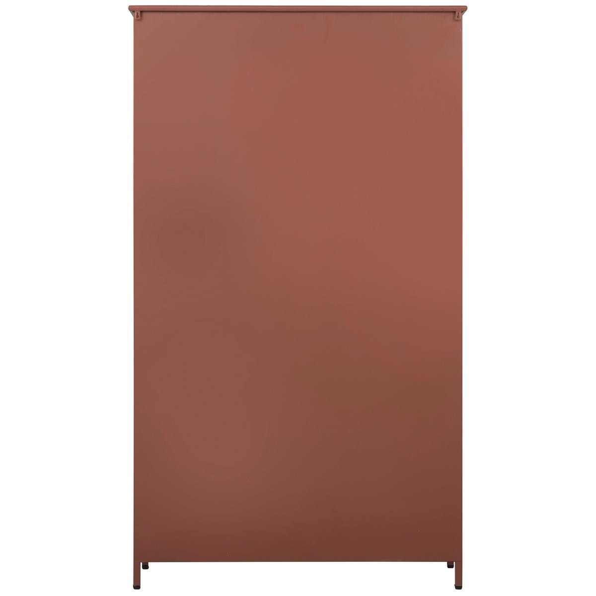 Vitrine Exhibit Braun B: 99 Cm - Braun, Design, Glas/Metall (99/170/44cm) - Livetastic