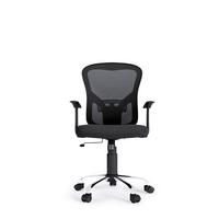 Drehstuhl Tampa Schwarz B: 62 cm - Silberfarben/Schwarz, Design, Kunststoff/Textil (62/109/62cm) - MID.YOU