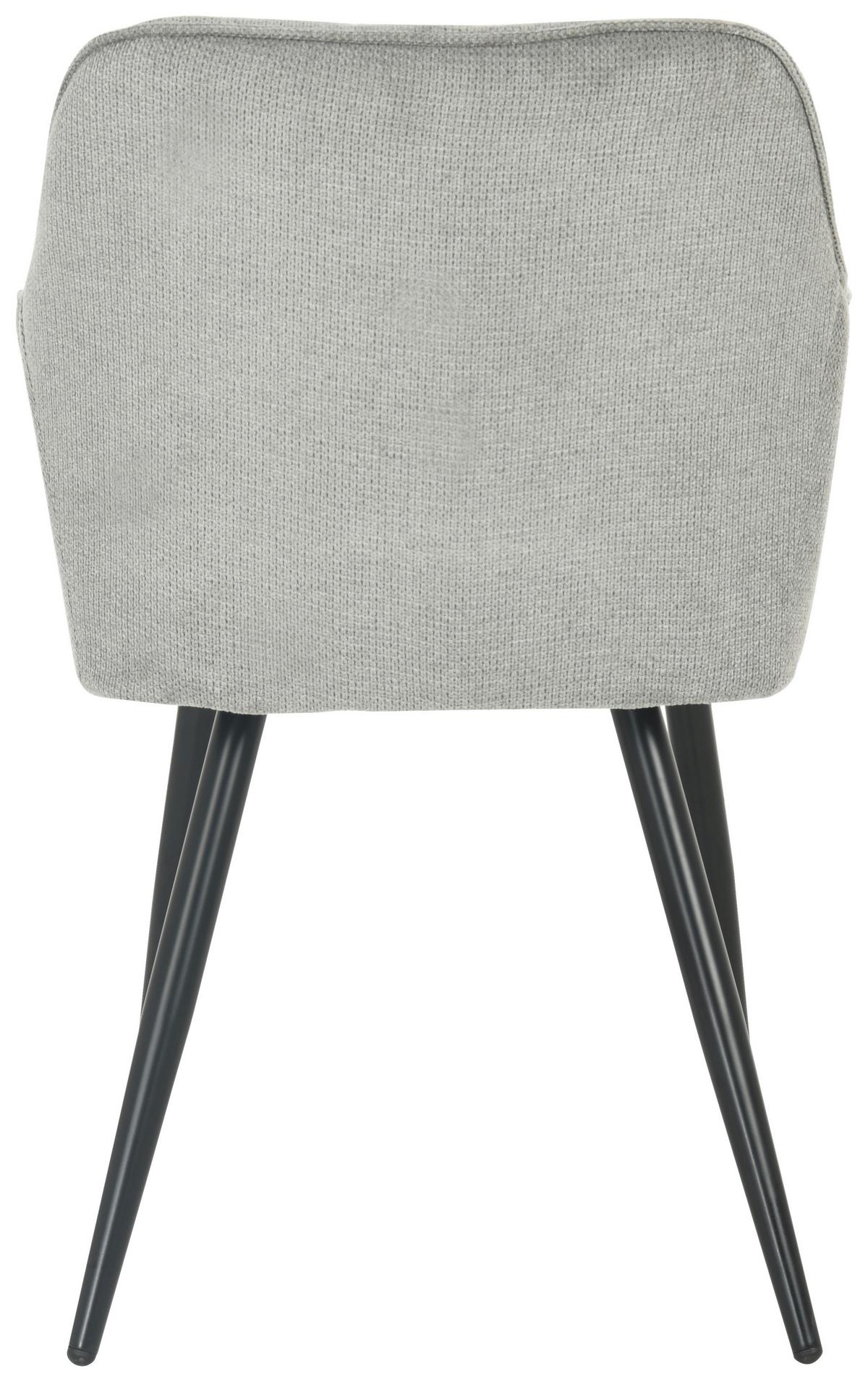 ŽIDLE S PODRUČKAMI CARO - šedá/černá, Konvenční, kov/dřevo (55/82/61cm) - Nedis SmartLife