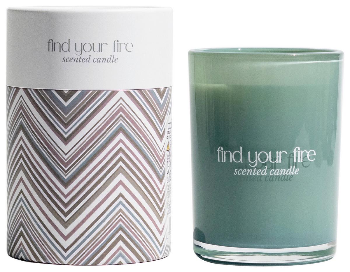 VONNÁ SVIEČKA LIBELLA - svetločervená, prírodné materiály/sklo (8/10,6cm) - Modern Living