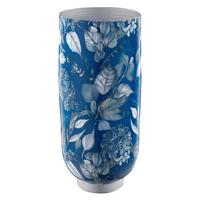 Vase Emma - Blau, Basics, Metall (13/30/13cm)