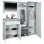 Garderobe Porto B:200cm Betonoptik Hell/ Weiß Dekor - Weiß/Grau, MODERN, Holzwerkstoff (200/200/35,3cm) Garderobe Porto B:200cm Betonoptik Hell/ Weiß Dekor - Weiß/Grau, MODERN, Holzwerkstoff (200/200/35,3cm)