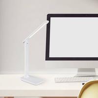 LED-Schreibtischleuchte 58439w - Opal/Weiß, Design, Leder/Kunststoff (28/11,5/50cm) - Globo