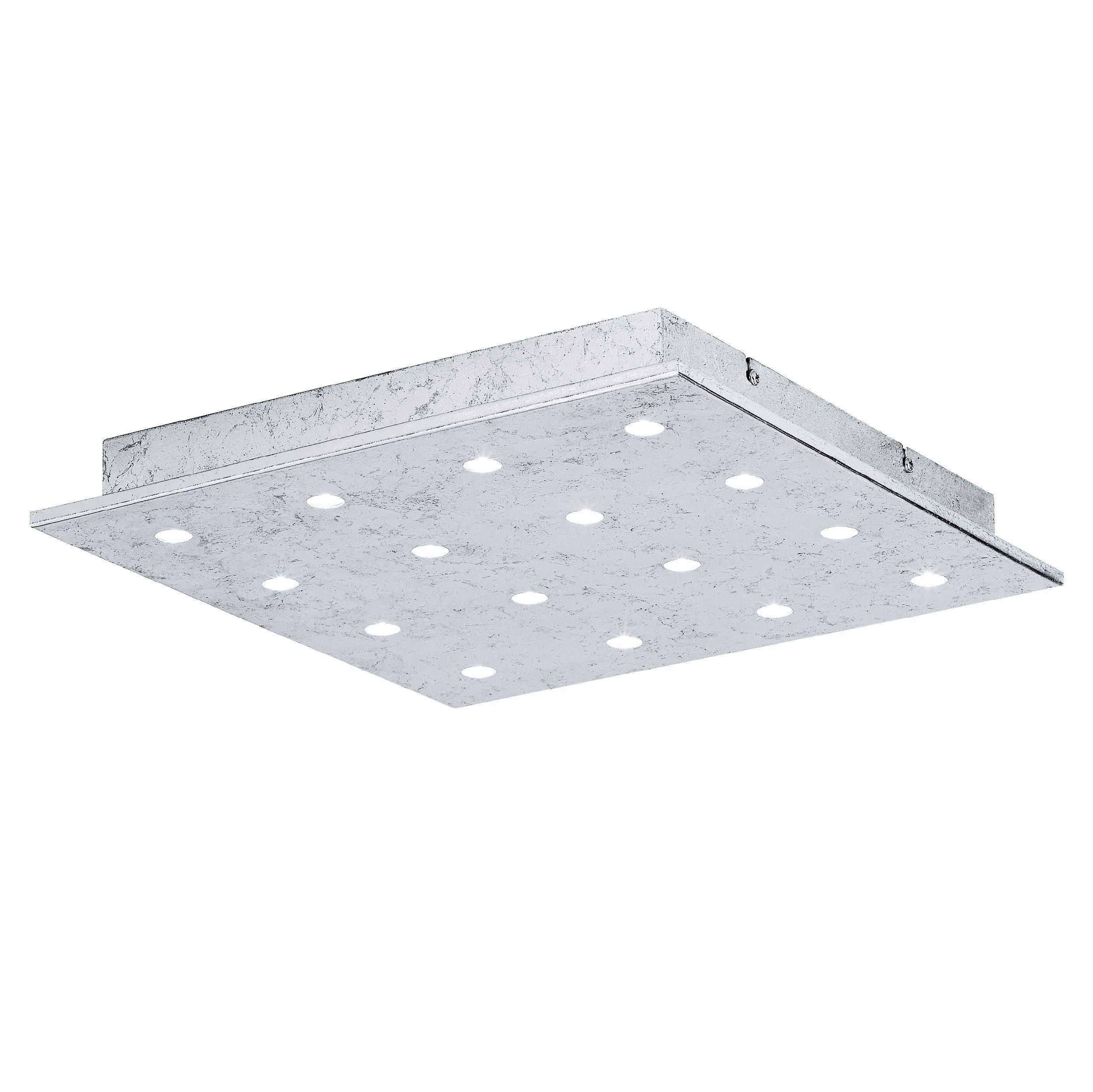 Led-deckenleuchte 39073_vezeno 1 - Silberfarben, KONVENTIONELL, Metall (37/37/5cm) - Eglo