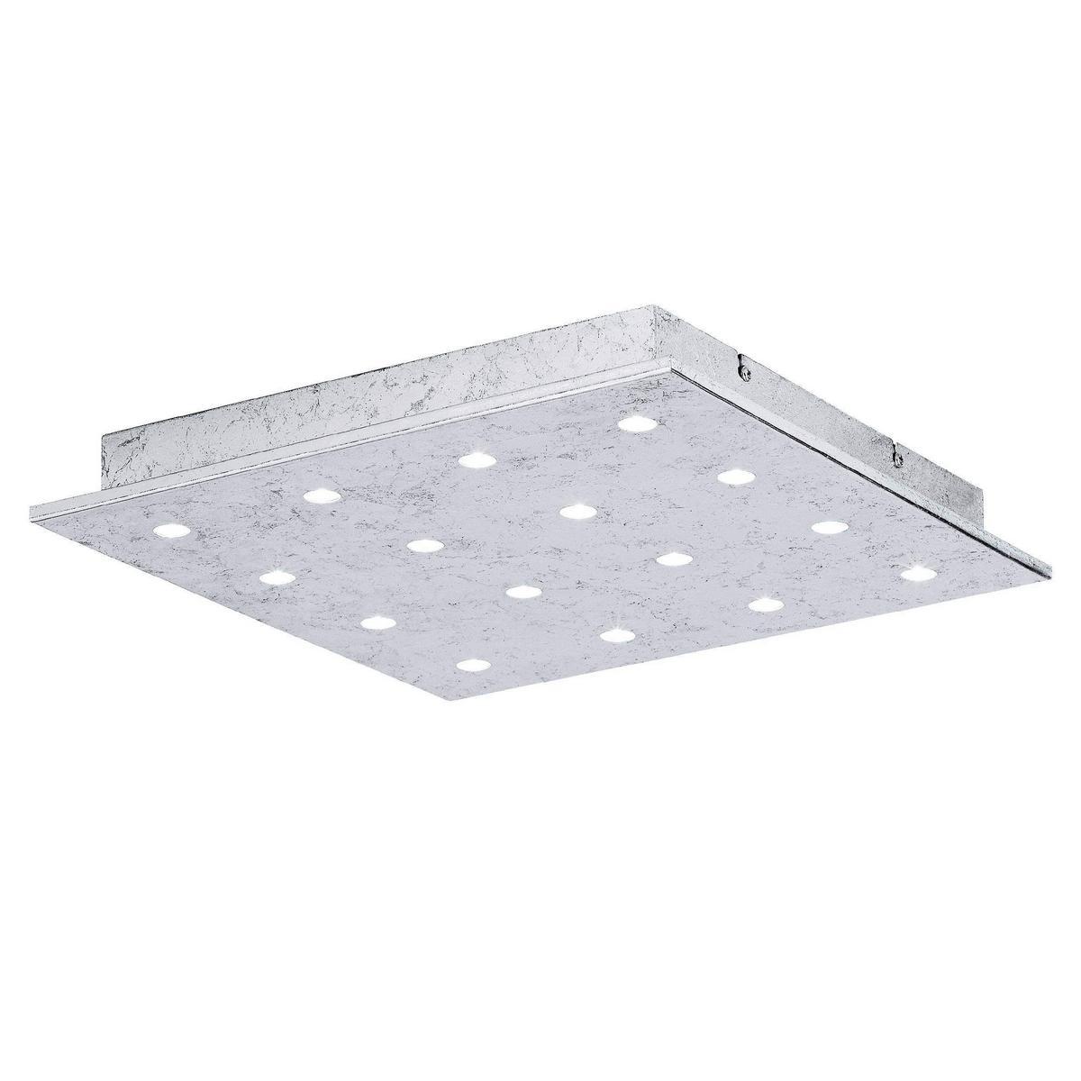 Led-deckenleuchte 39073_vezeno 1 - Silberfarben, KONVENTIONELL, Metall (37/37/5cm) - Eglo