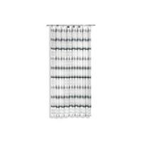 Vorhang mit Schlaufen und Band Fianna 140x245 cm Silber/ Weiß - Silberfarben, KONVENTIONELL, Textil (140/245cm) - Luca Bessoni